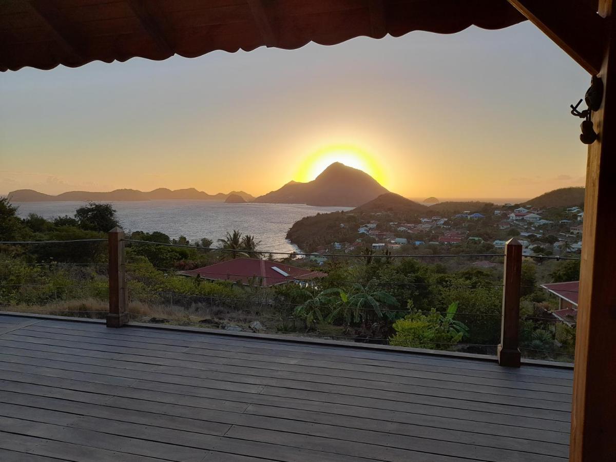 Ti Kaz Anoli Vue Epoustouflante Sur La Baie Villa Terre-de-Bas Dış mekan fotoğraf