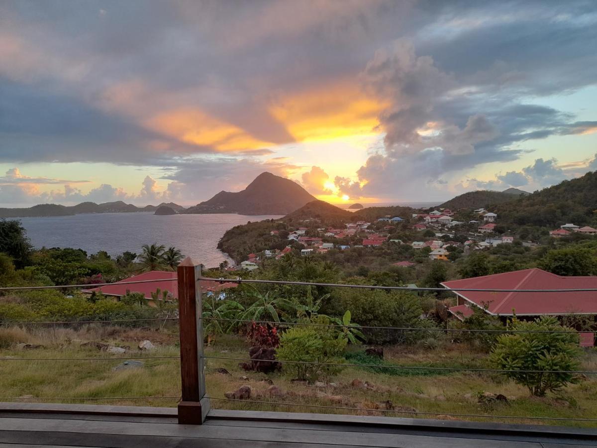 Ti Kaz Anoli Vue Epoustouflante Sur La Baie Villa Terre-de-Bas Dış mekan fotoğraf